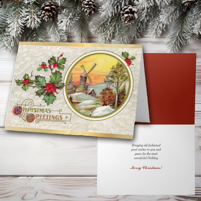 Vintage Holland Images Christmas Greetings Card (Creator Uploaded)