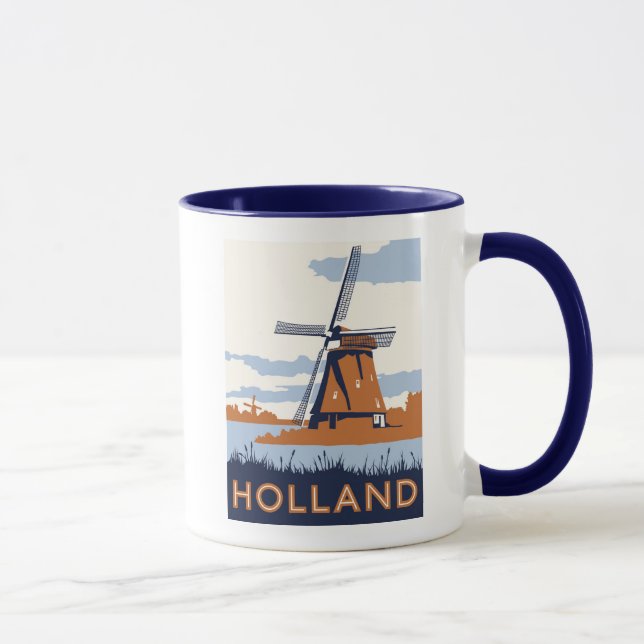 Vintage Holland Poster Mug (Right)