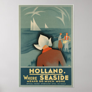 Vintage Holland Travel Poster