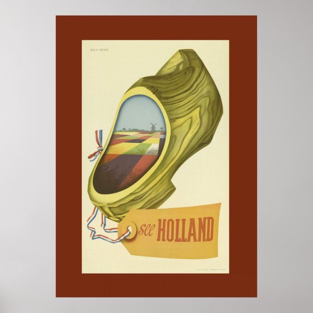 Vintage Holland Travel Poster (Front)