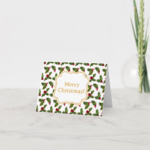 Vintage Holly Cash Gift