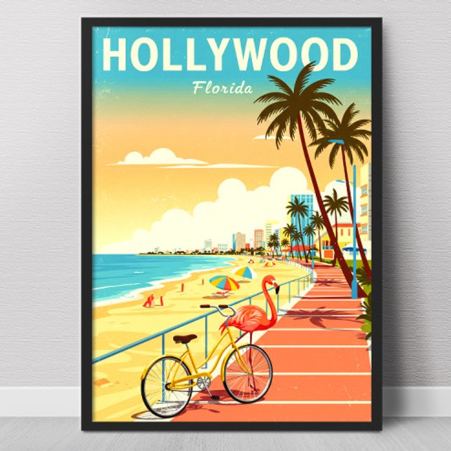 Vintage Hollywood Florida Poster (Creator Uploaded)