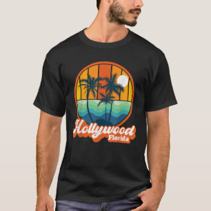 Vintage Hollywood Florida Summer Vacation Beach So T-Shirt