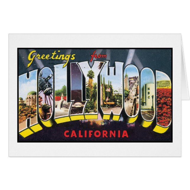 Vintage Hollywood Postcard (Front Horizontal)