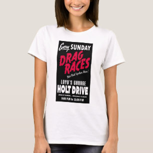 Vintage Holt Drive Drag Races sign T-Shirt