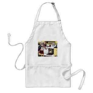 Vintage Home Interior, Mum in the Kitchen Cooking Standard Apron