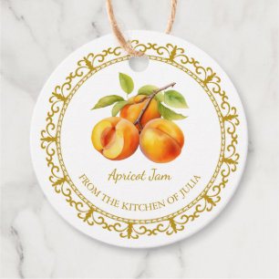 Vintage Homemade Apricot Jam Hang Tag l White