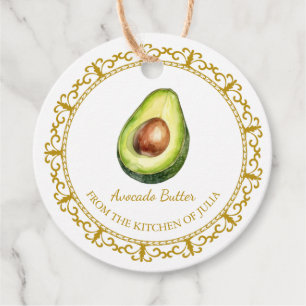 Vintage Homemade Avocado Butter Hang Tag