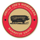 Vintage Homemade Barbecue Sauce Label Template