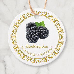 Vintage Homemade Blackberry Jam Hang Tag l White
