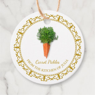 Vintage Homemade Carrot Pickle Hang Tag
