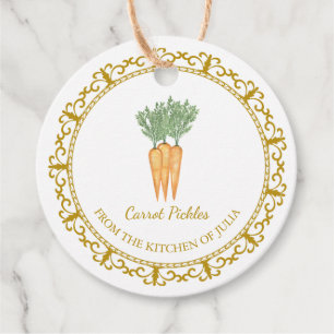 Vintage Homemade Carrot Pickle Hang Tag