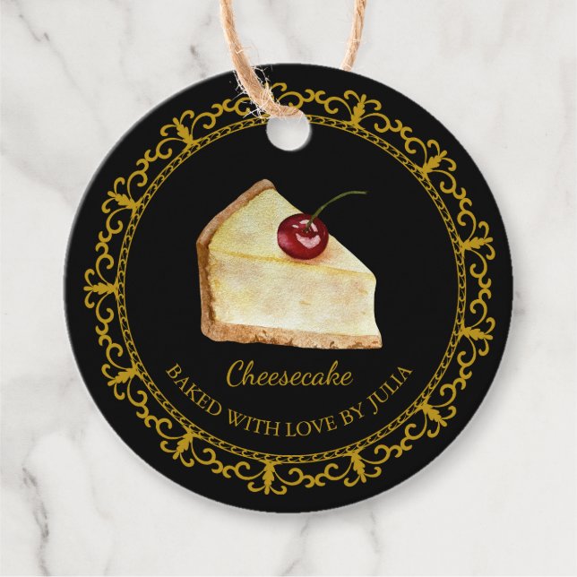 Vintage Homemade Cheesecake Hang Tag (Front)