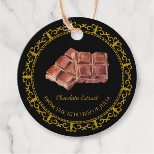 Vintage Homemade Chocolate Extract Hang Tag