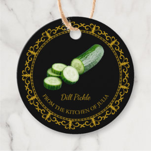 Vintage Homemade Cucumber Dill Pickle Hang Tag