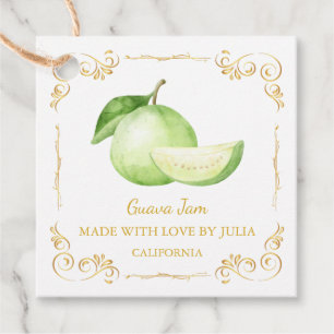 Vintage Homemade Guava Jam Square Hang Tag