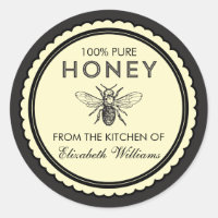 Vintage Homemade Honey Stickers