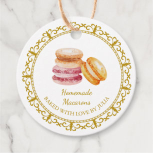 Vintage Homemade Macarons Hang Tag