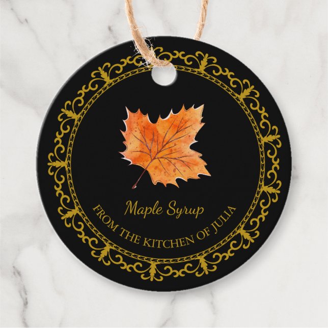 Vintage Homemade Maple Syrup Hang Tag (Front)