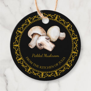 Vintage Homemade Mushroom Pickle Hang Tag