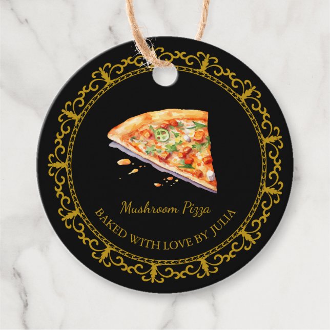 Vintage Homemade Pizza Hang Tag (Front)