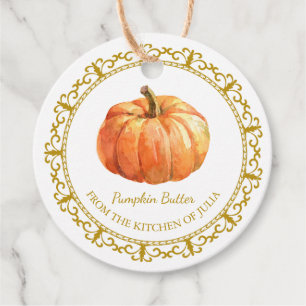 Vintage Homemade Pumpkin Butter Hang Tag l White