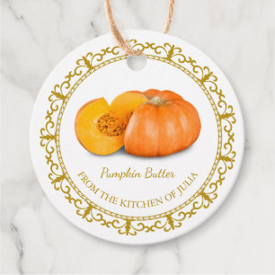 Vintage Homemade Pumpkin Butter Hang Tag l White