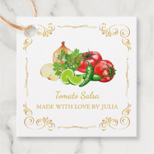 Vintage Homemade Salsa Square Hang Tag