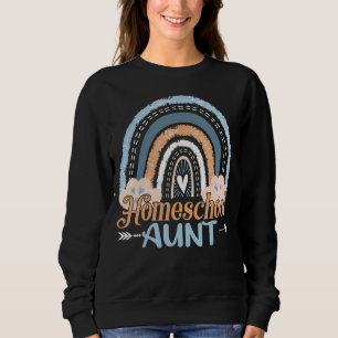 Vintage Homeschool Aunt Rainbow Homeschooling Moth Sweatshirt