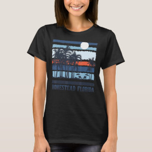 Vintage Homestead Florida Summer Travel 80s Beach  T-Shirt