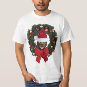 Vintage Honey Badger Merry Christmas Shirt