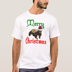 Vintage Honey Badger Merry Christmas Shirt