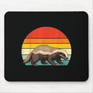 Vintage Honey Badger Retro Wildlife Animal Lover M Mouse Mat