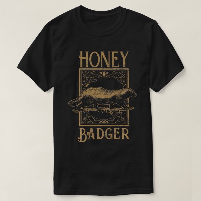 Vintage Honey Badger  T-Shirt (Design Front)