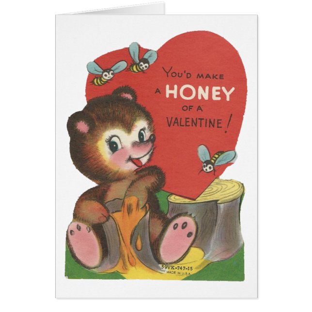 Vintage "Honey Bear" Valentine (Front)