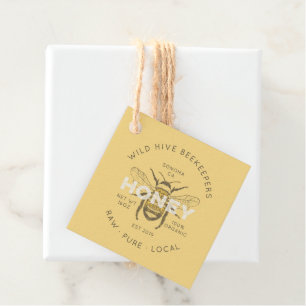 Vintage Honey Bee Beekeeper Small Business   Favour Tags