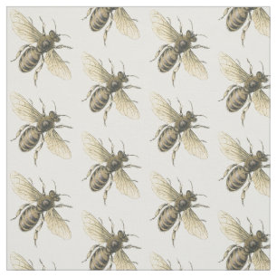 Vintage Honey Bee Fabric