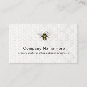Vintage Honey Bee Farm Business Card