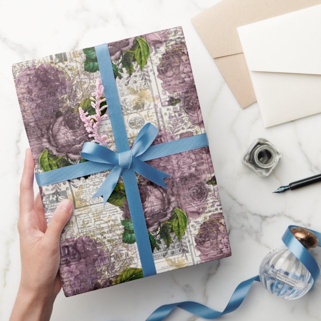 Vintage Honey Bee Pattern  Wrapping Paper (Gifting)