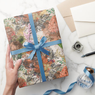 Vintage Honey Bee Pattern Wrapping Paper
