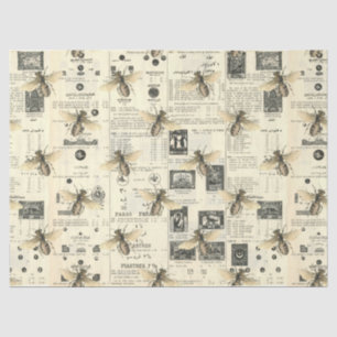 Vintage Honey Bee Series Design 10 Tissue Paper