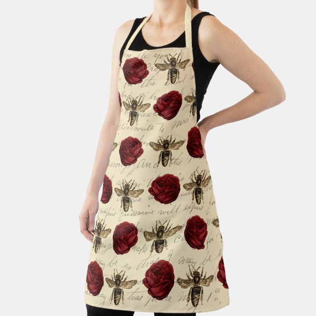 Vintage Honey Bee Series Design 6 Apron (Insitu)