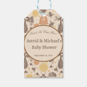 Vintage Honey Bumblebee Baby Shower  Gift Tags