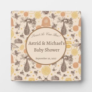 Vintage Honey Bumblebee Baby Shower  Plaque