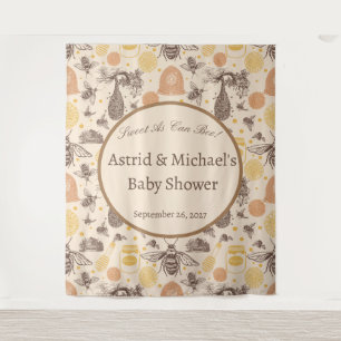 Vintage Honey Bumblebee Baby Shower  Tapestry