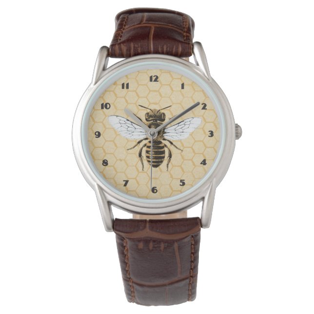 Vintage Honeybee and Honeycomb Watch (Front)