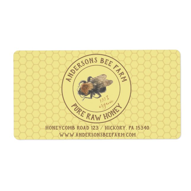 Vintage Honeybee & Honeycomb | Beefarm / Beekeeper (Front)