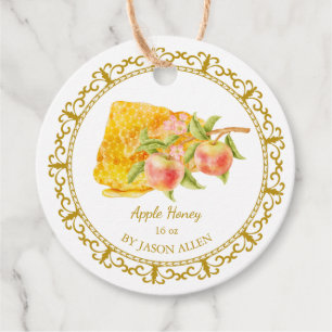 Vintage Honeycomb Apple Infused Honey Hang Tag