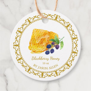 Vintage Honeycomb Blackberry Honey Hang Tag