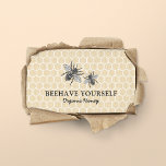 Vintage Honeycomb Honeybee Honey Apiary Bee Farm Business Card<br><div class="desc">Vintage bee inspired business cards featuring a rustic burlap honeycomb background,  hand drawn bees and a simple template for you to personalize. Perfect business cards for a beekeeper,  beeswax candlemaker,  honey seller,  apiary farm and many more professions.</div>